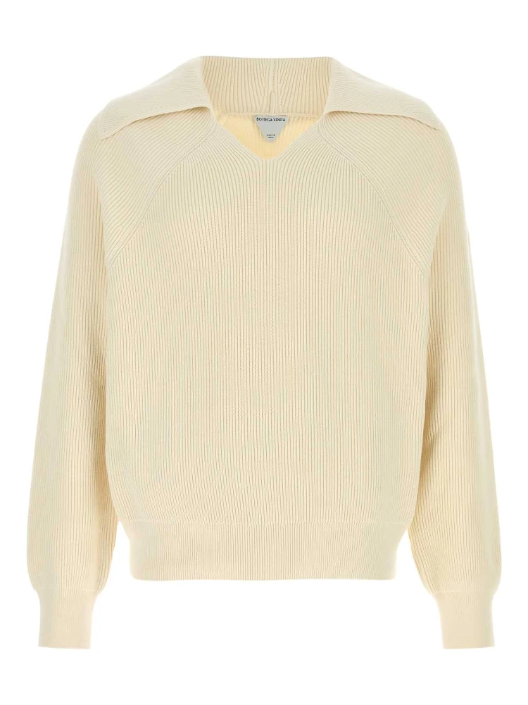 KNIT V COLLAR