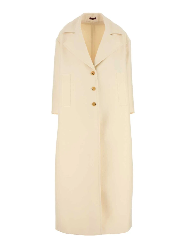 COAT CREPE WOOL SLK GG_PETITE