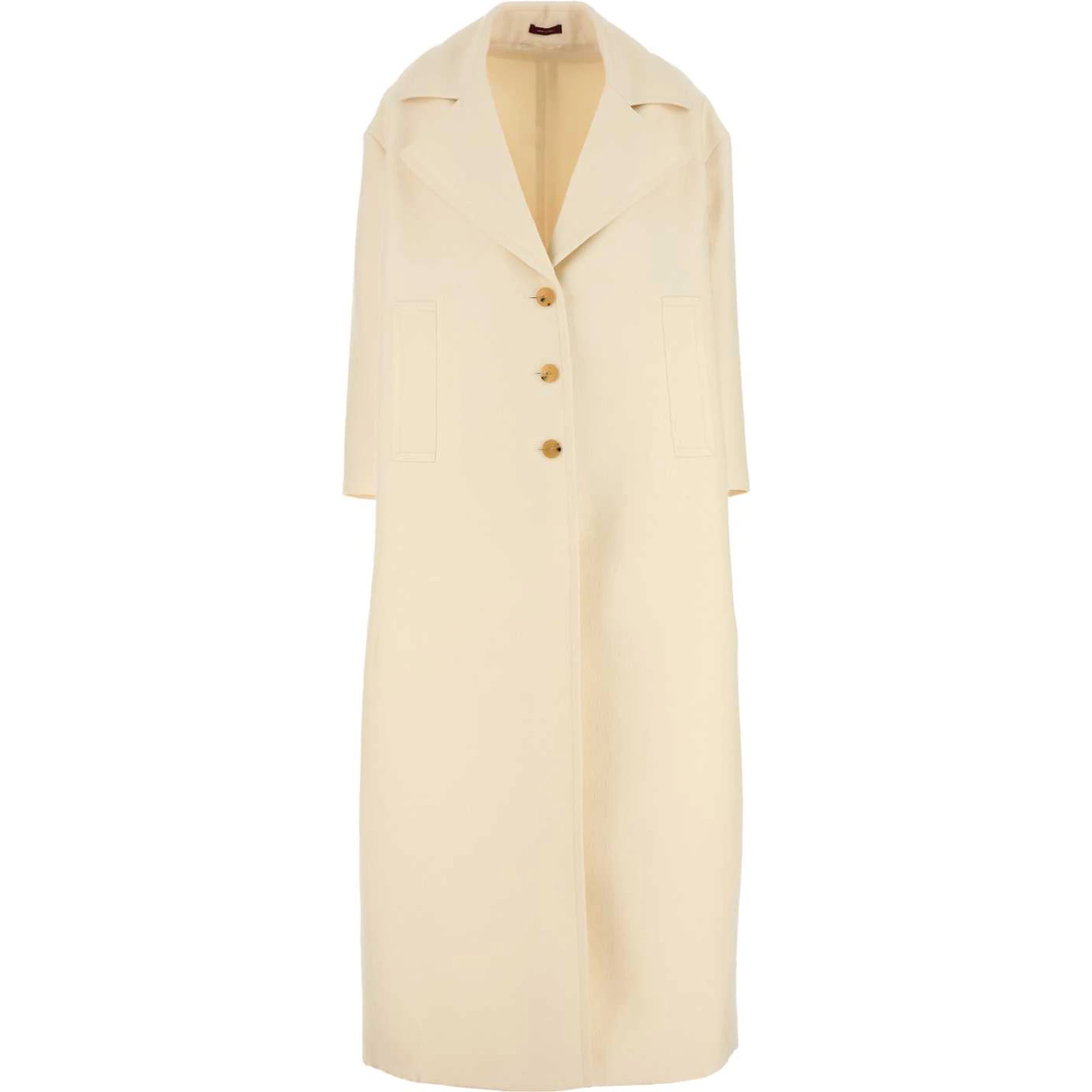 COAT CREPE WOOL SLK GG_PETITE