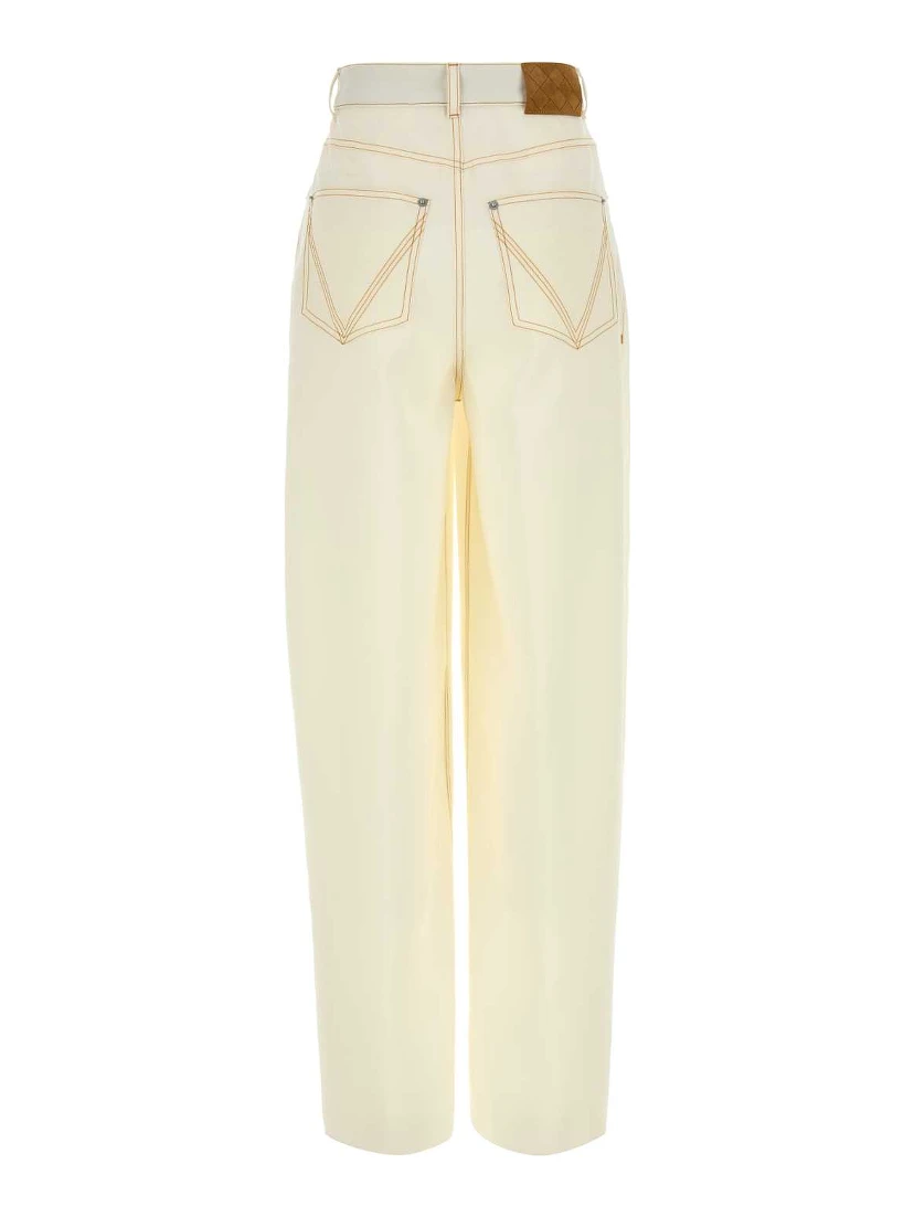 PANTA BIANCO LANA LEGGERA FLUJIDO
