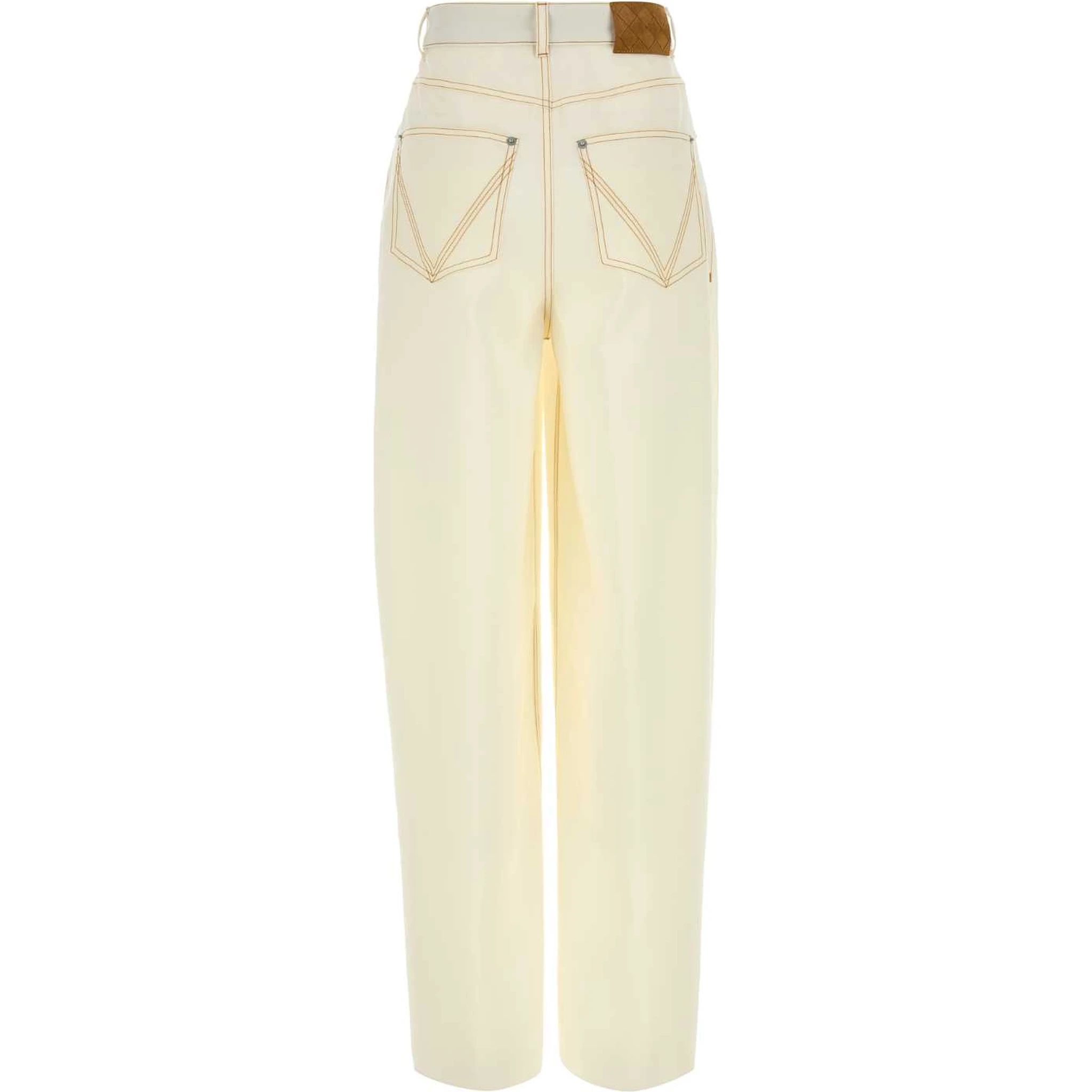 PANTA BIANCO LANA LEGGERA FLUJIDO