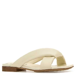 RIVA FLAT SANDAL PLAIN LEATHER