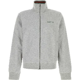 zip-up funnel-neck t-shirt