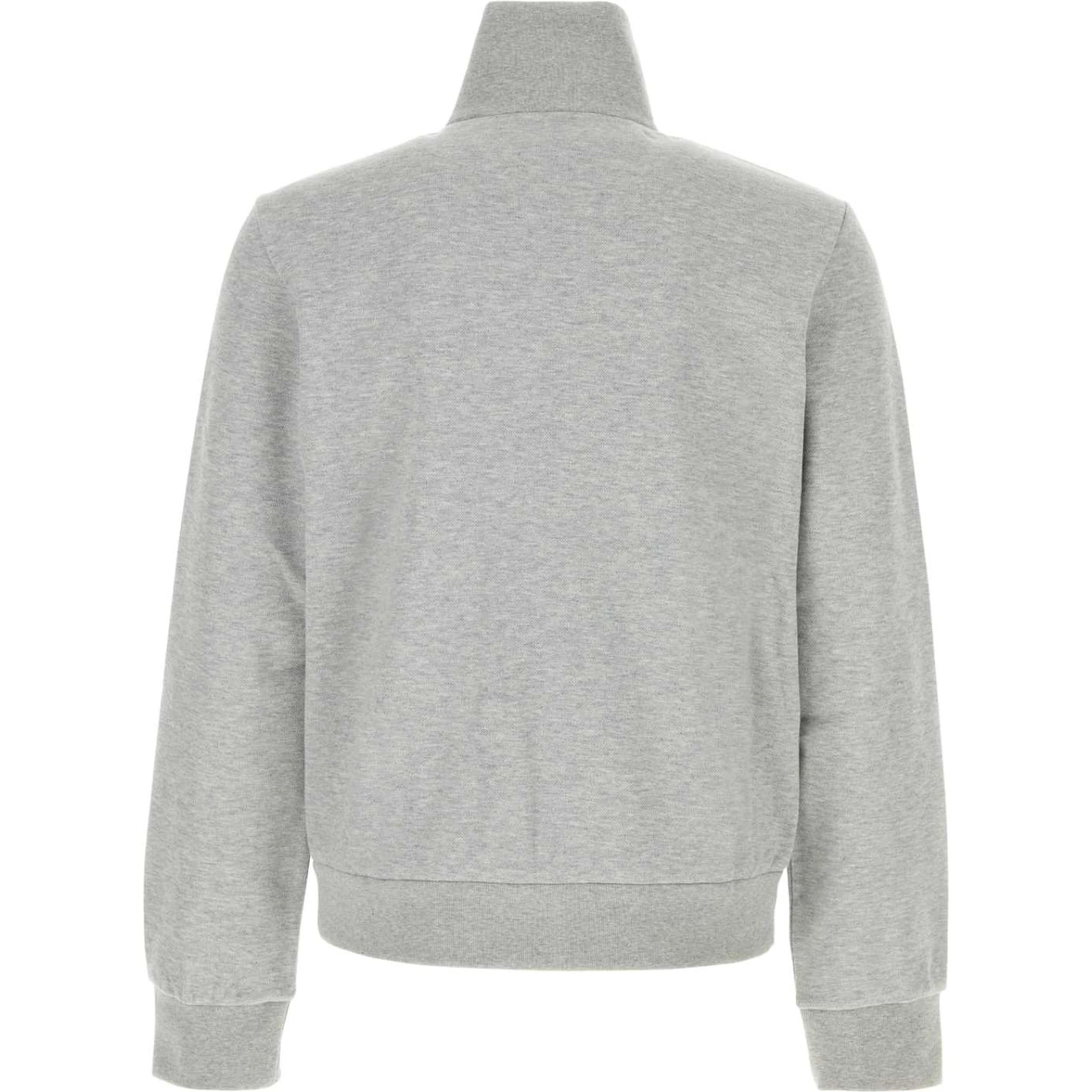 zip-up funnel-neck t-shirt