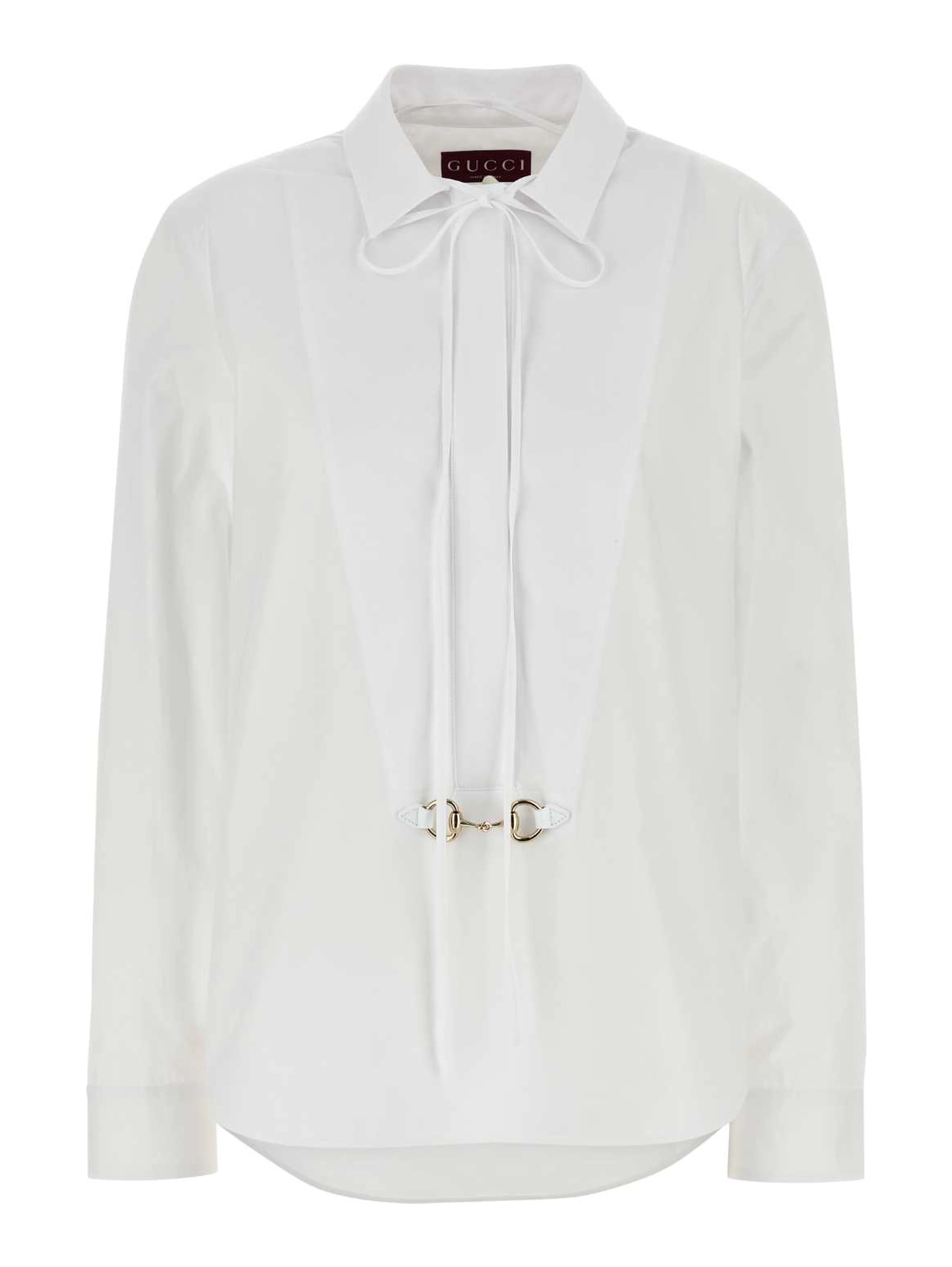 SHIRT CTN POPELINE W/HORSEBIT
