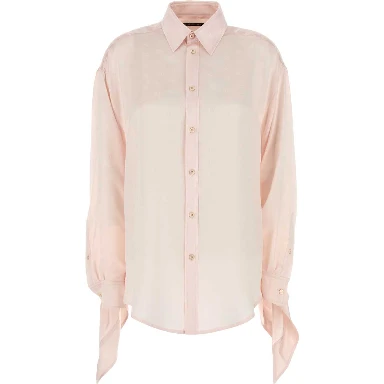 Knotted Cuff Blouse