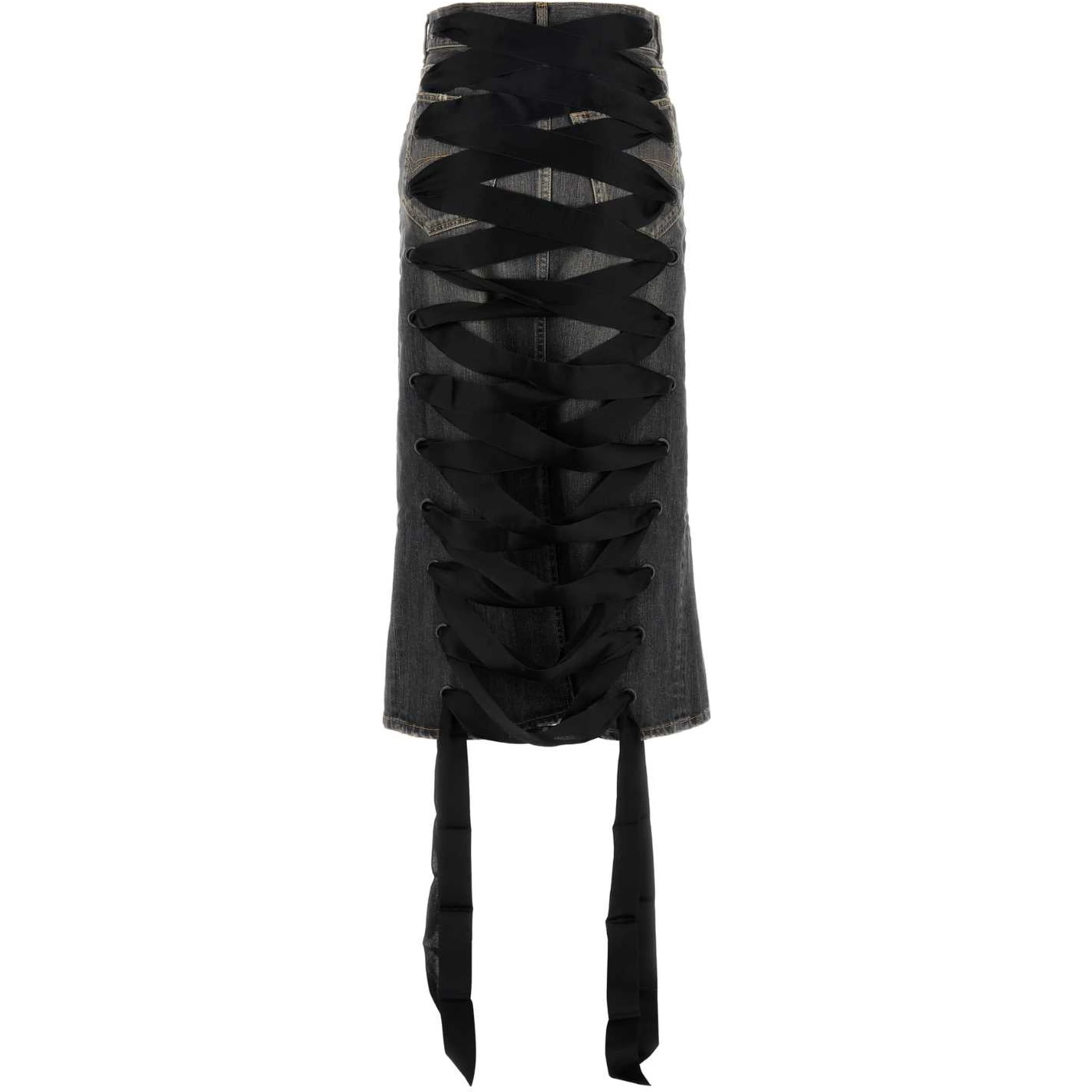 LACE- UP SKIRT