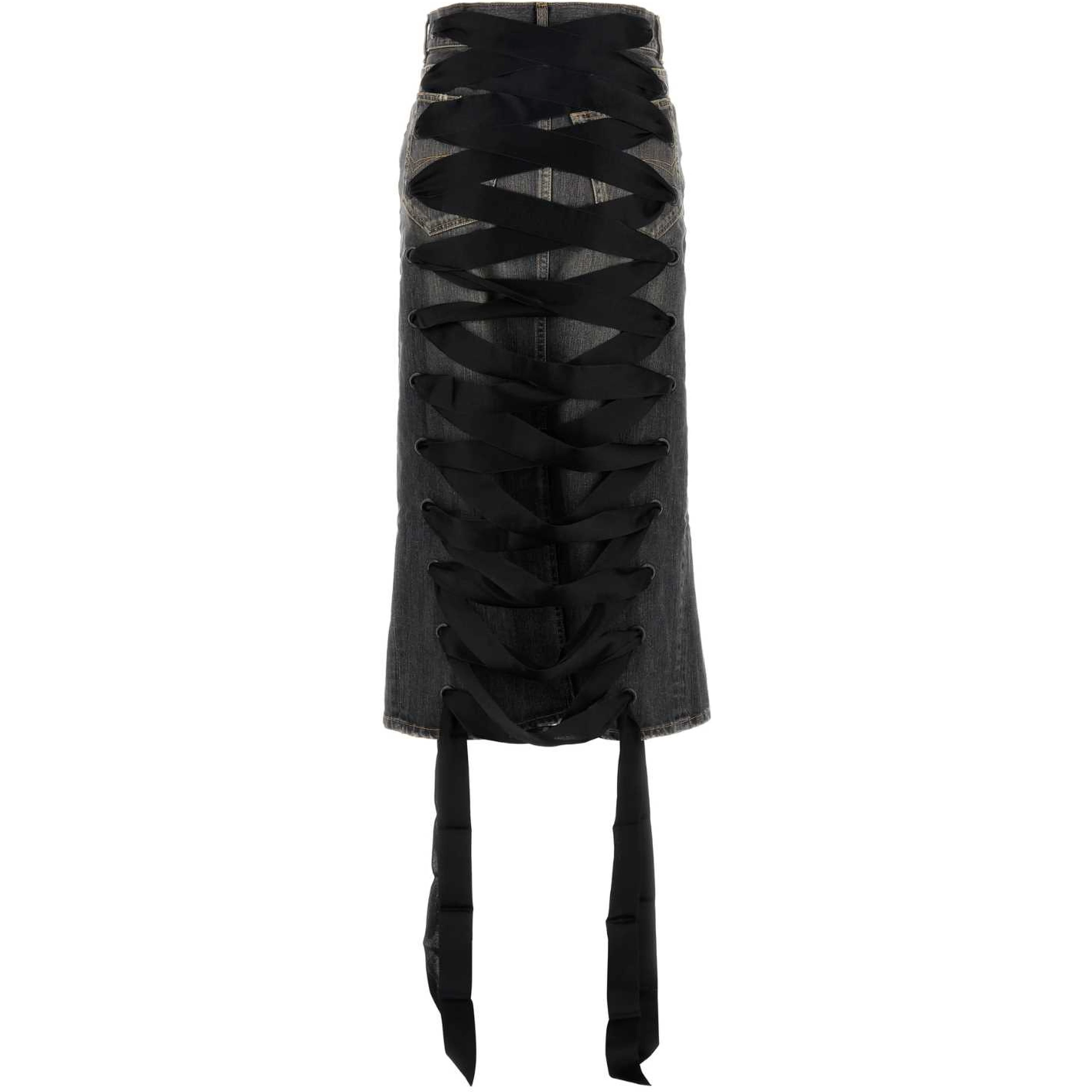 LACE- UP SKIRT