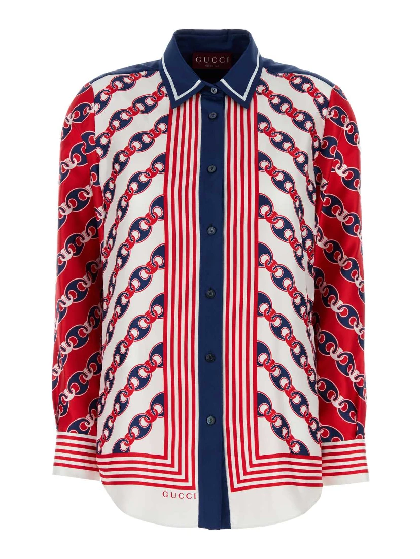 SHIRT MARINA CHAIN FOULARD W/M