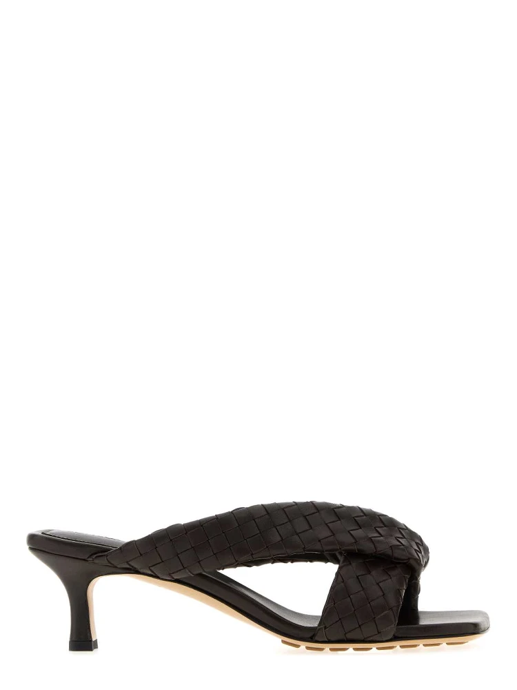 RIVA SANDAL KITTEN HEEL INRTECCIO 5 CM
