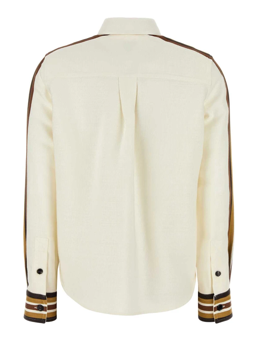 WHITE SHIRT BAND SLEEVES