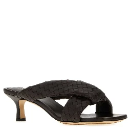 RIVA SANDAL KITTEN HEEL INRTECCIO 5 CM