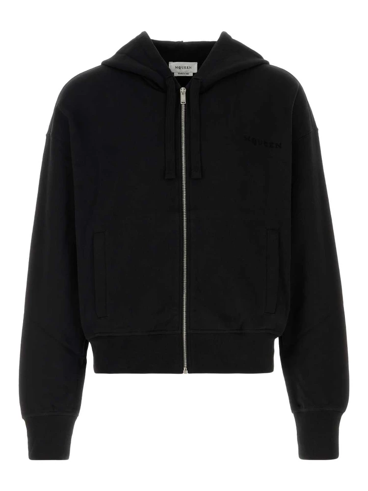LOGO PRNT ZIP HOODIE