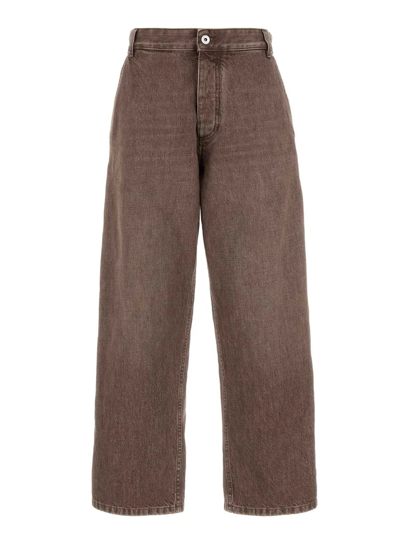 TROUSERS LIGHT BROWN WASHED DE