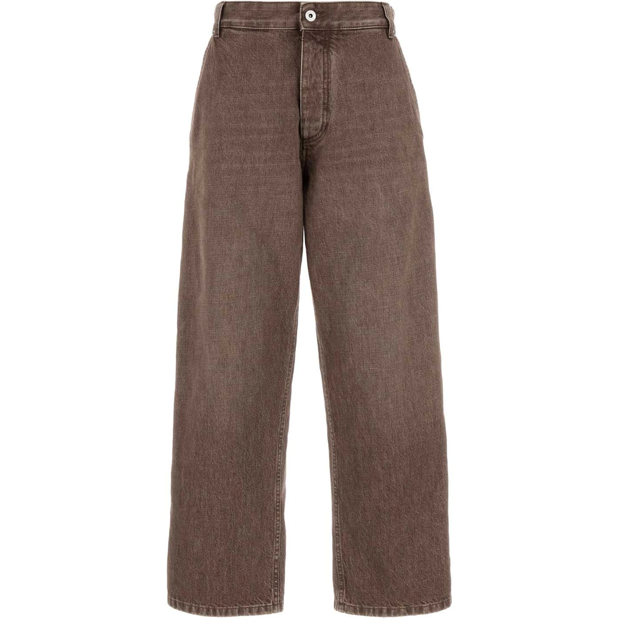 TROUSERS LIGHT BROWN WASHED DE