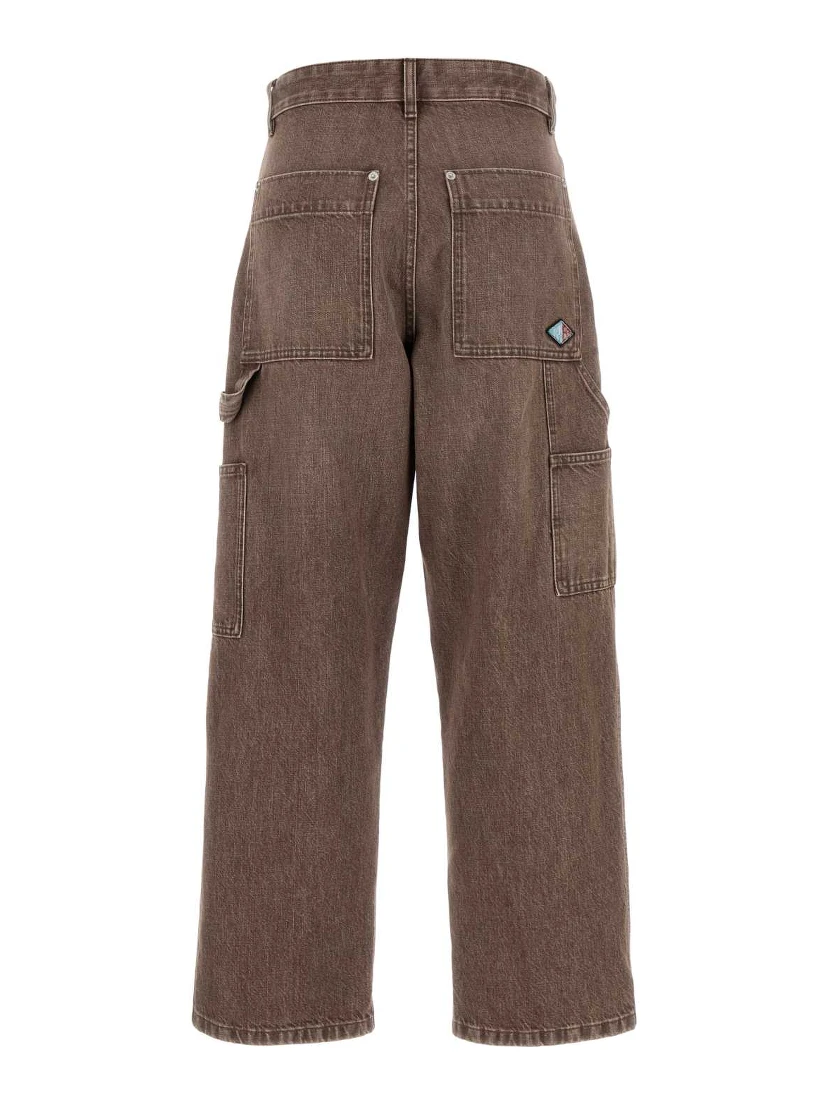 TROUSERS LIGHT BROWN WASHED DE