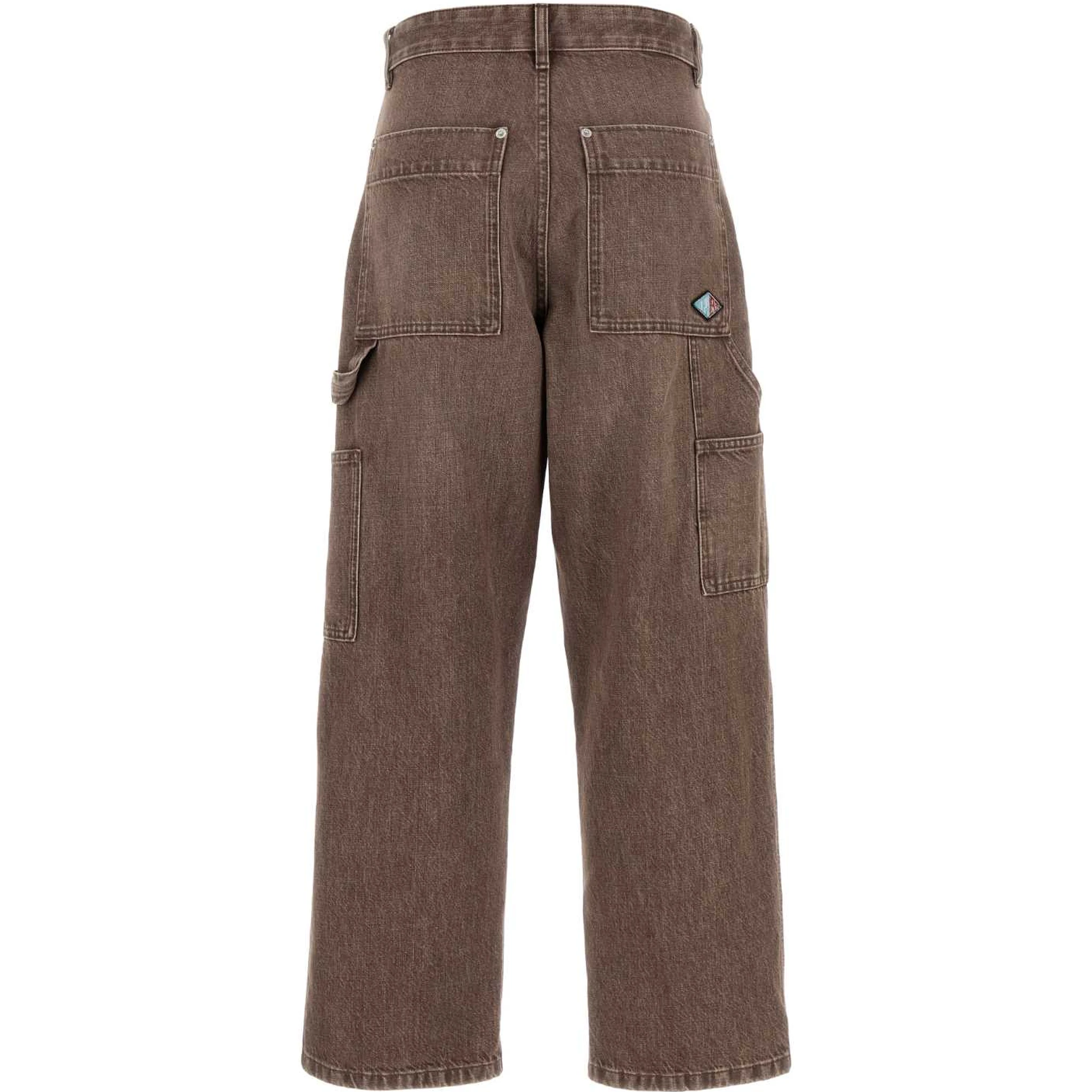 TROUSERS LIGHT BROWN WASHED DE