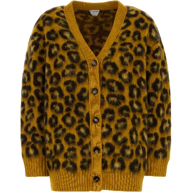 WM LEOPARD JACQUARD CARDIGAN