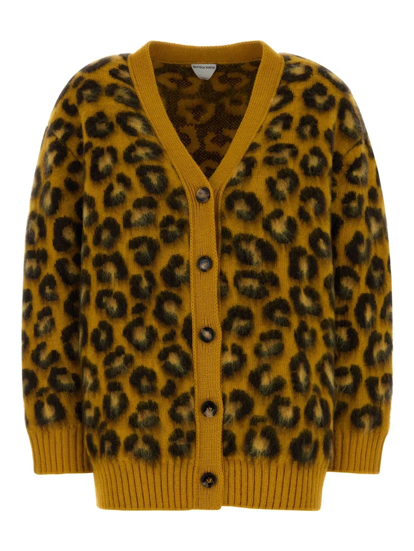 WM LEOPARD JACQUARD CARDIGAN