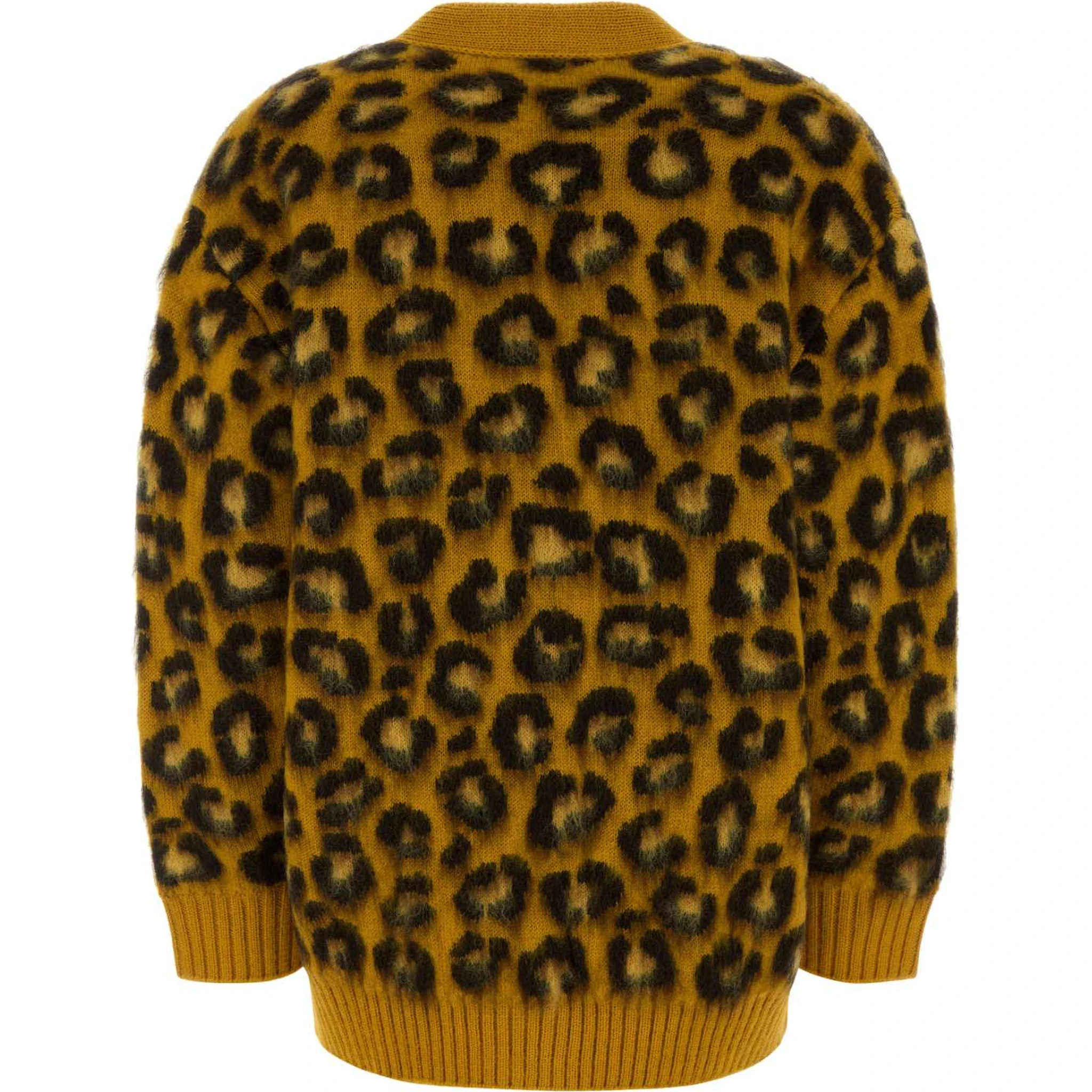WM LEOPARD JACQUARD CARDIGAN
