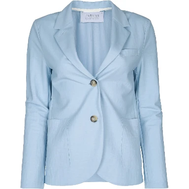 WOMEN STAND UP COLLAR BLAZER RAYON