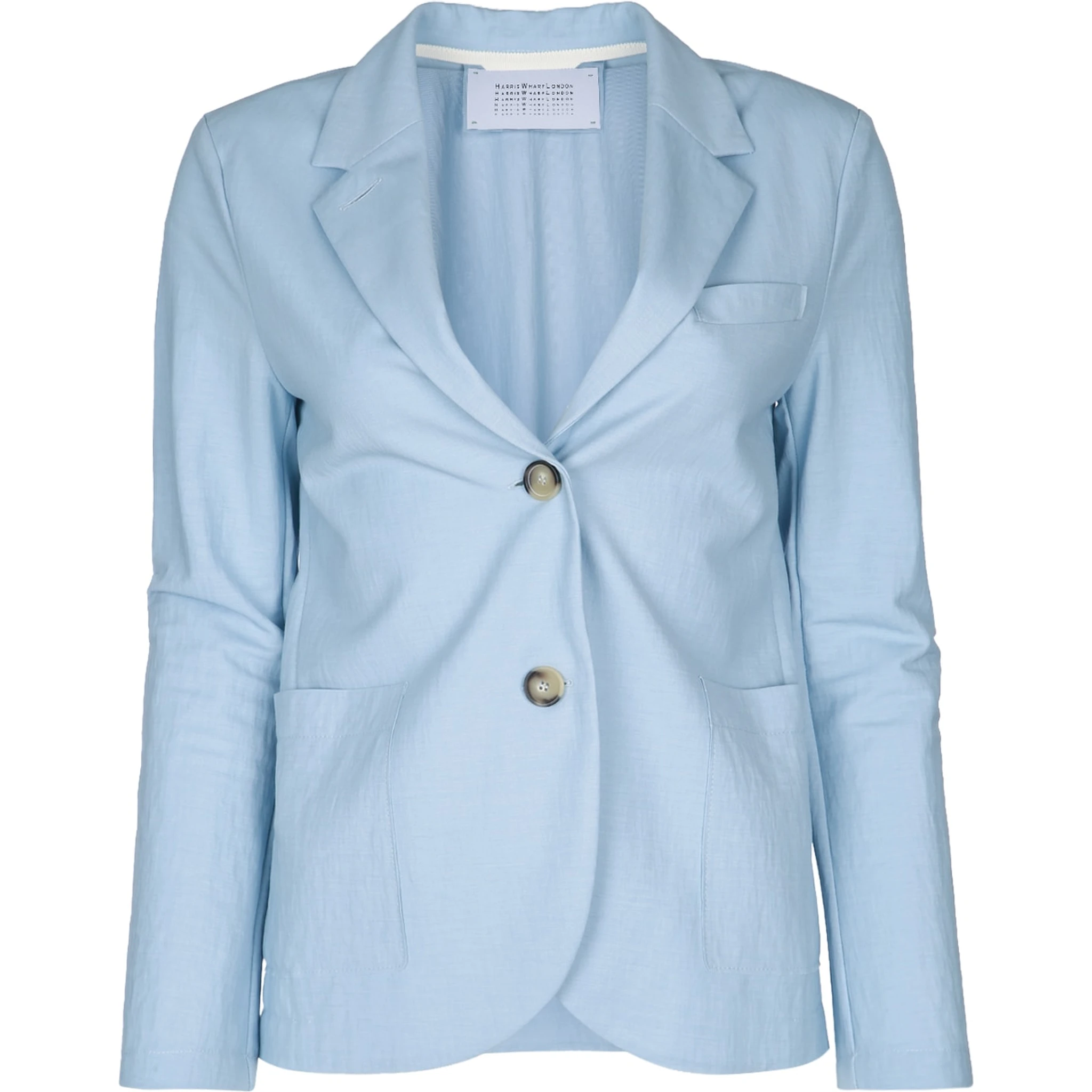 WOMEN STAND UP COLLAR BLAZER RAYON