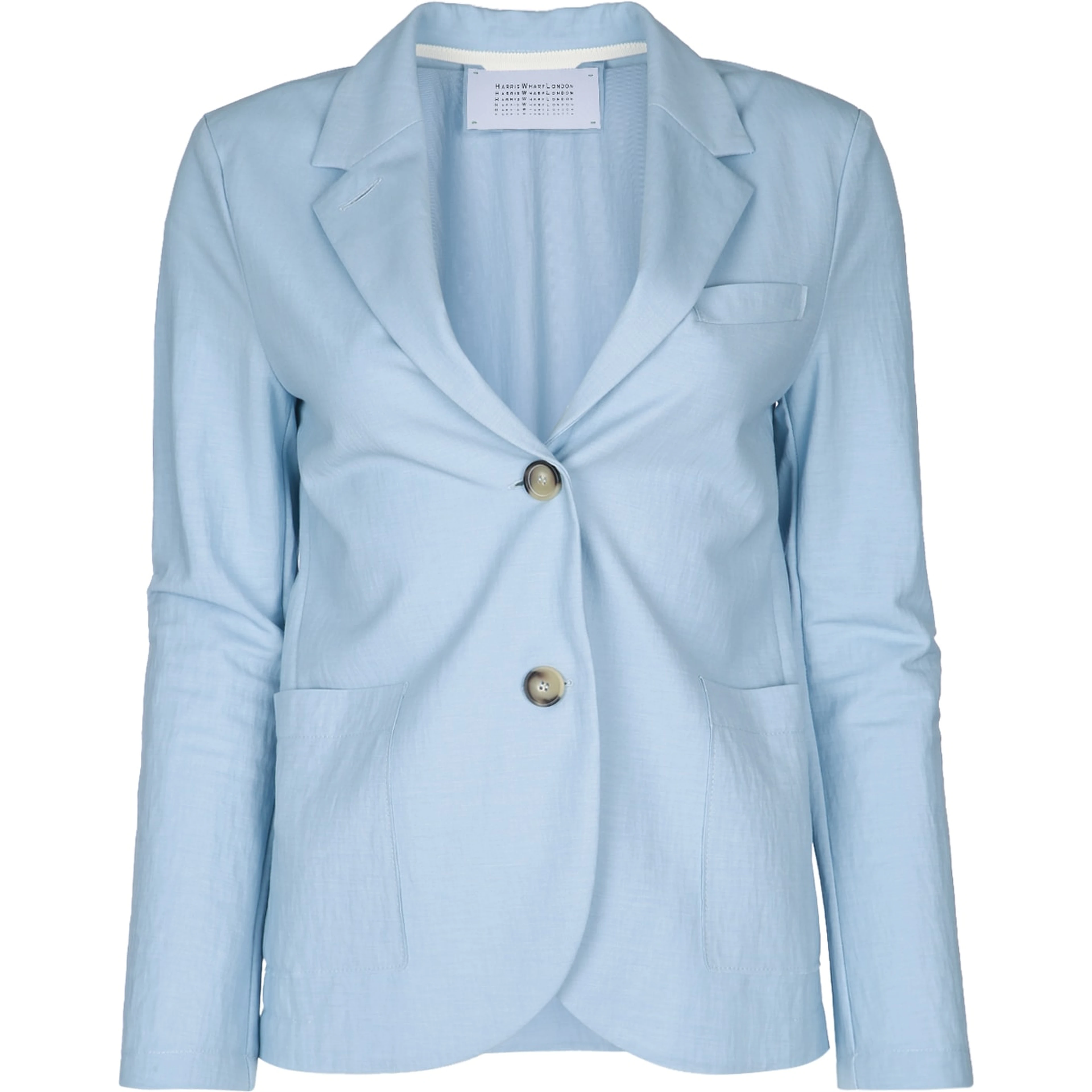 WOMEN STAND UP COLLAR BLAZER RAYON