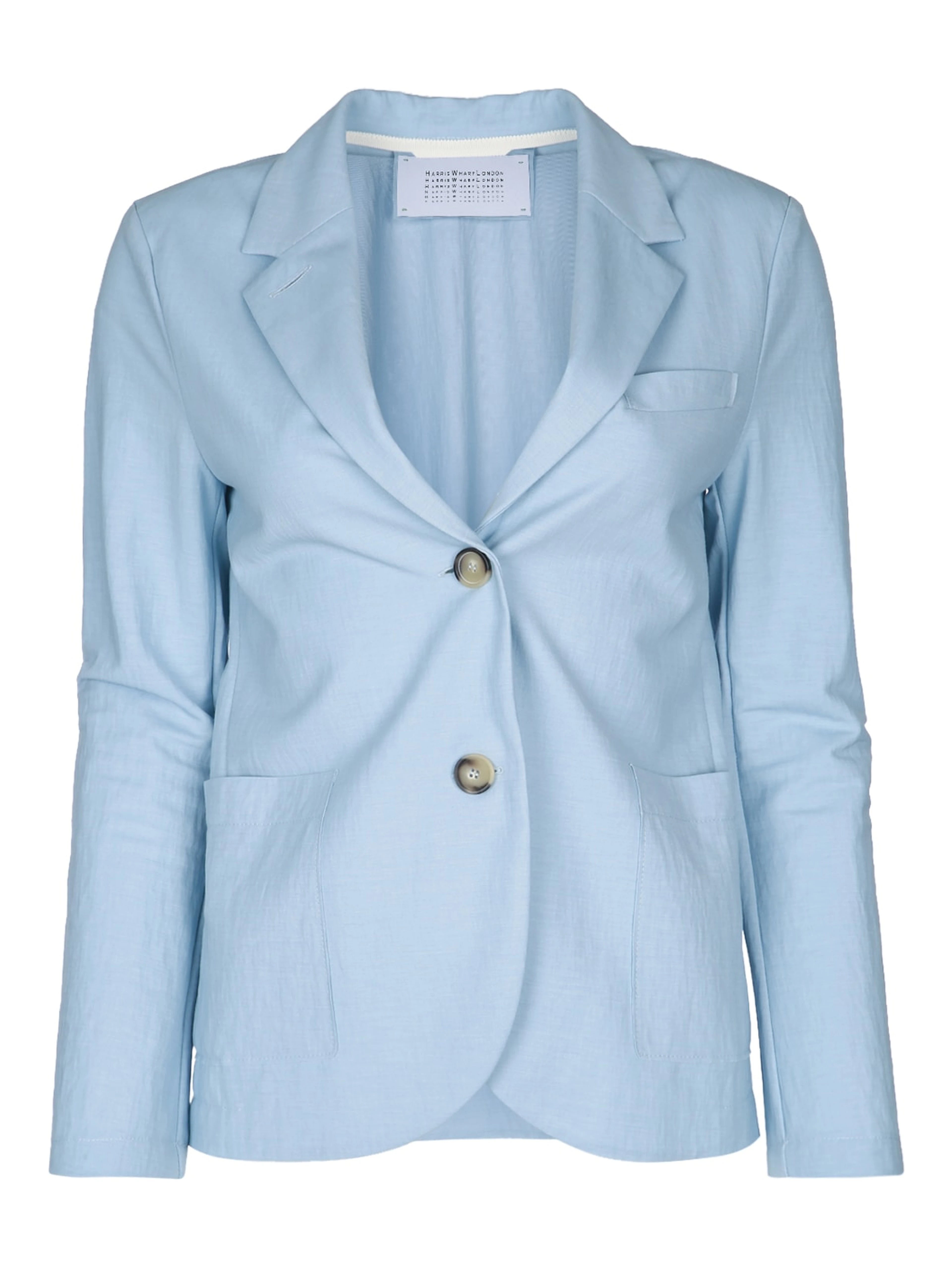 WOMEN STAND UP COLLAR BLAZER RAYON