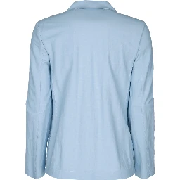 WOMEN STAND UP COLLAR BLAZER RAYON