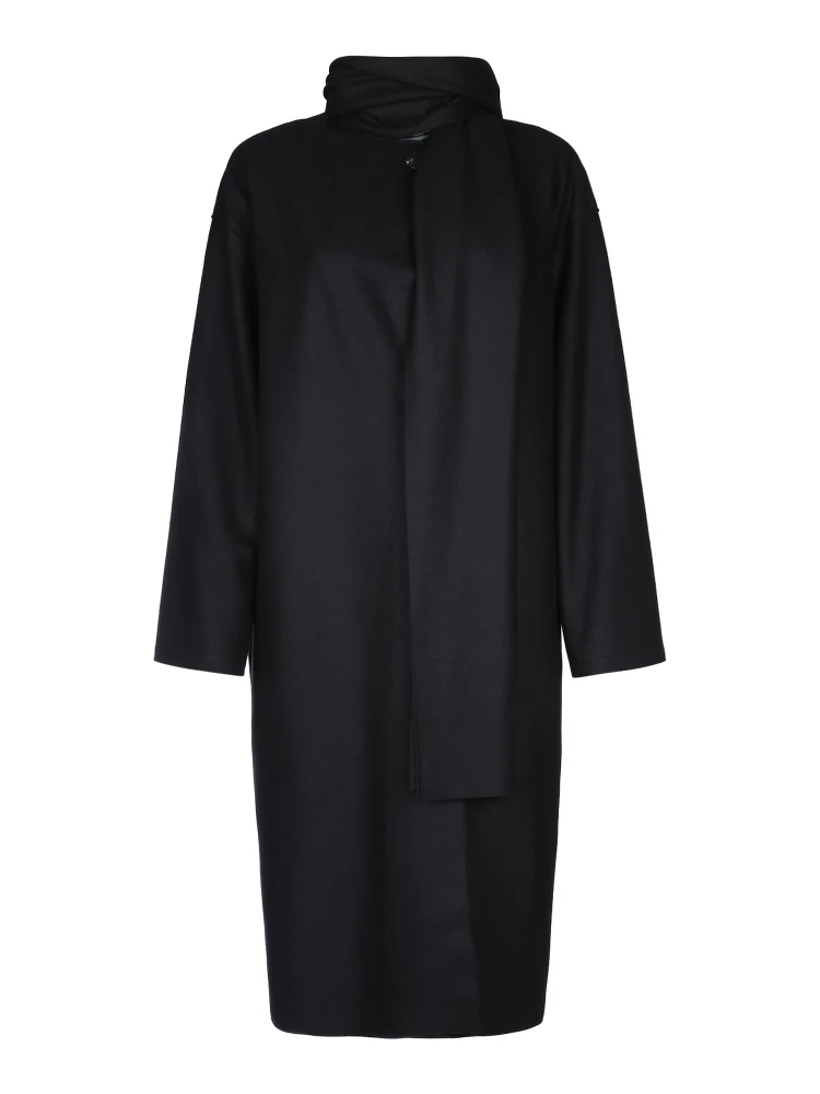WOMEN SCARF COAT CASHMERE BLEND