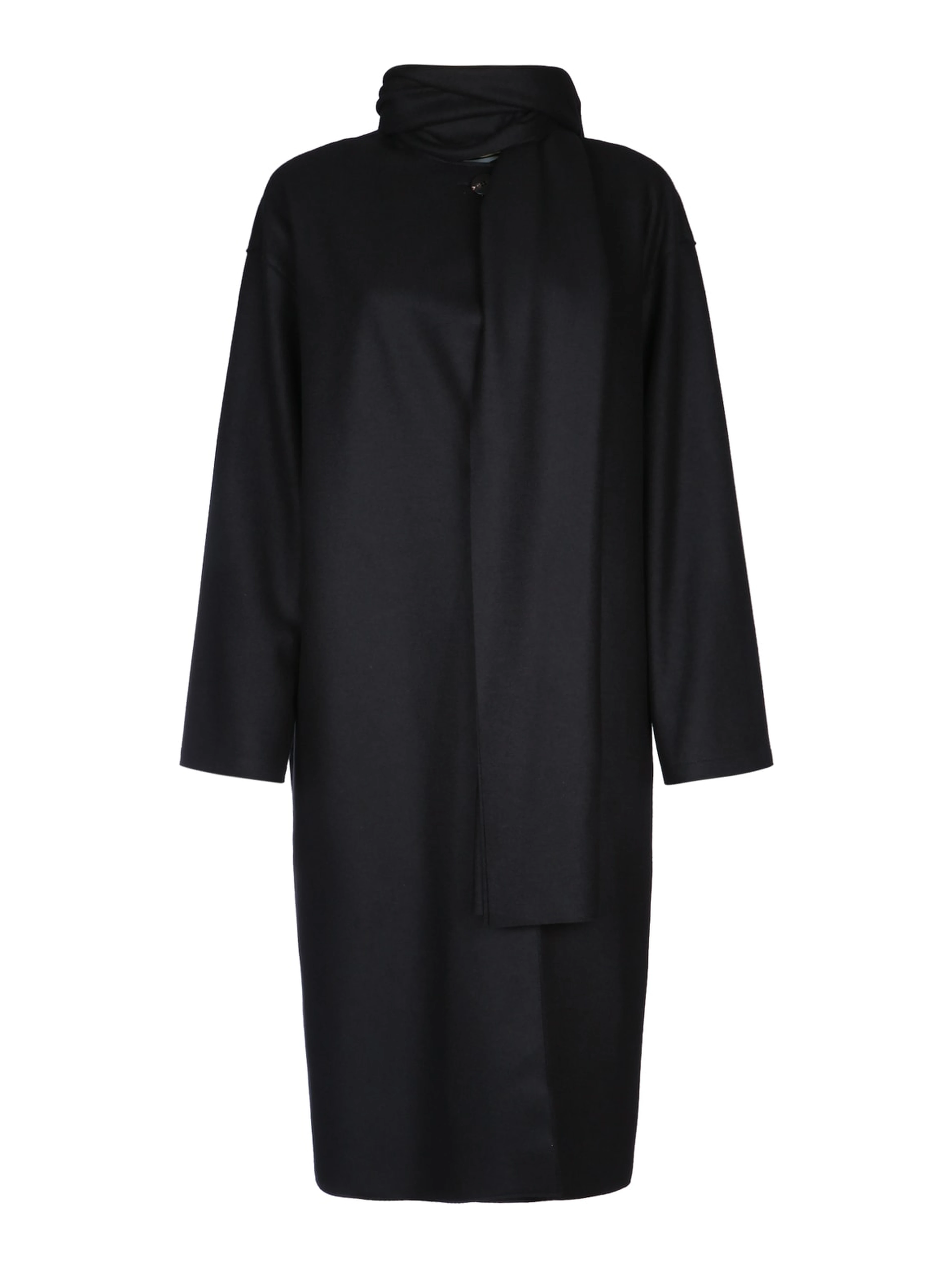 WOMEN SCARF COAT CASHMERE BLEND
