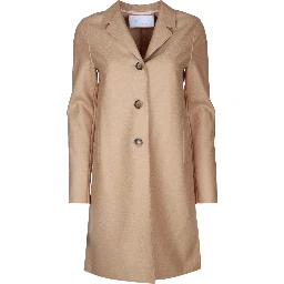 WOMEN BOXY COAT LIGHT PRESSED WOOL
