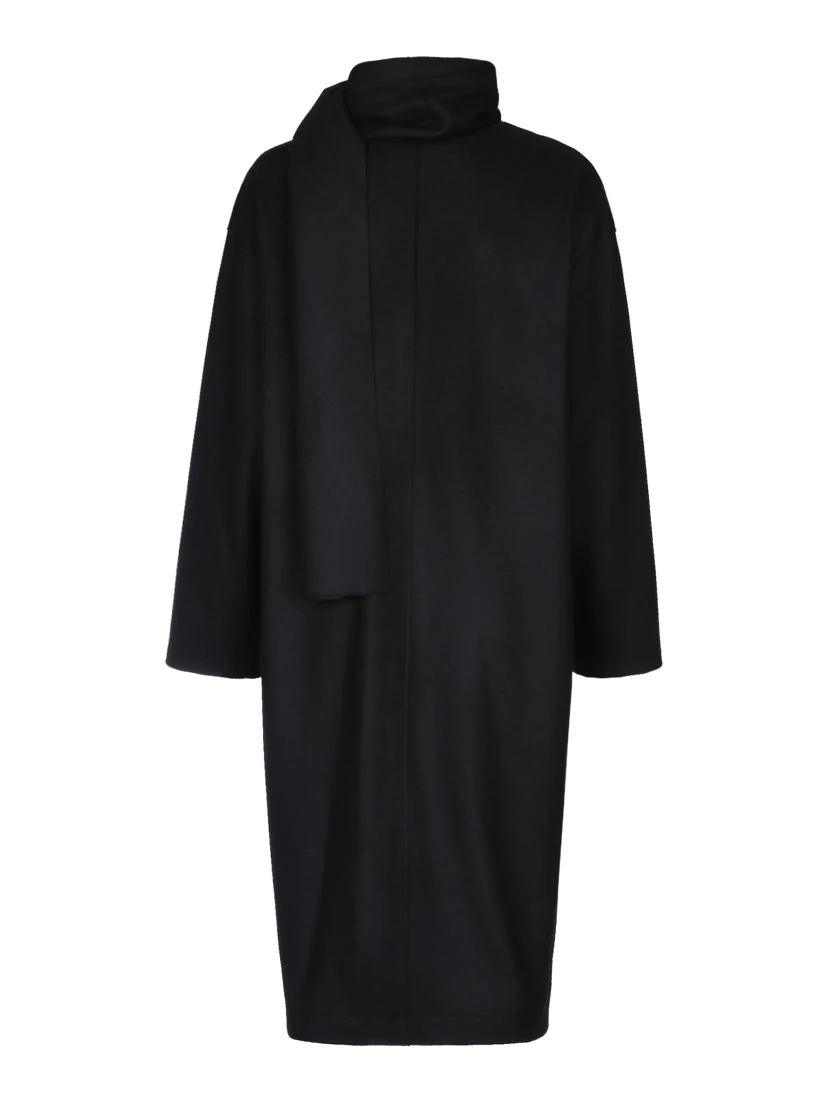 WOMEN SCARF COAT CASHMERE BLEND