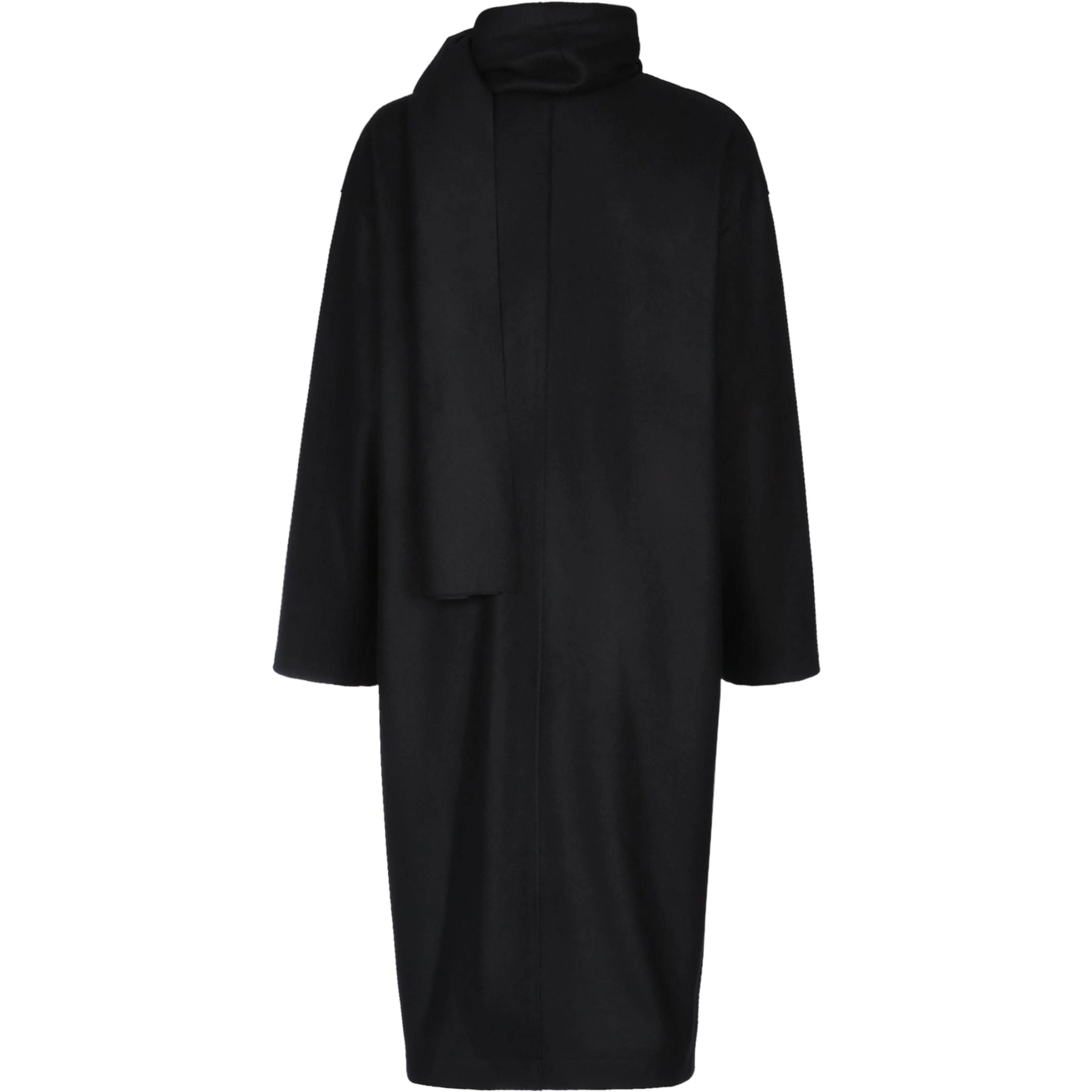 WOMEN SCARF COAT CASHMERE BLEND