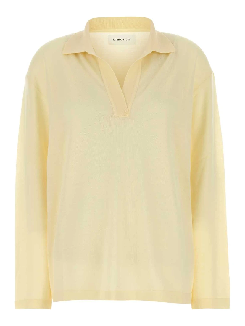 AURELIO POLO IN MERINO WOOL