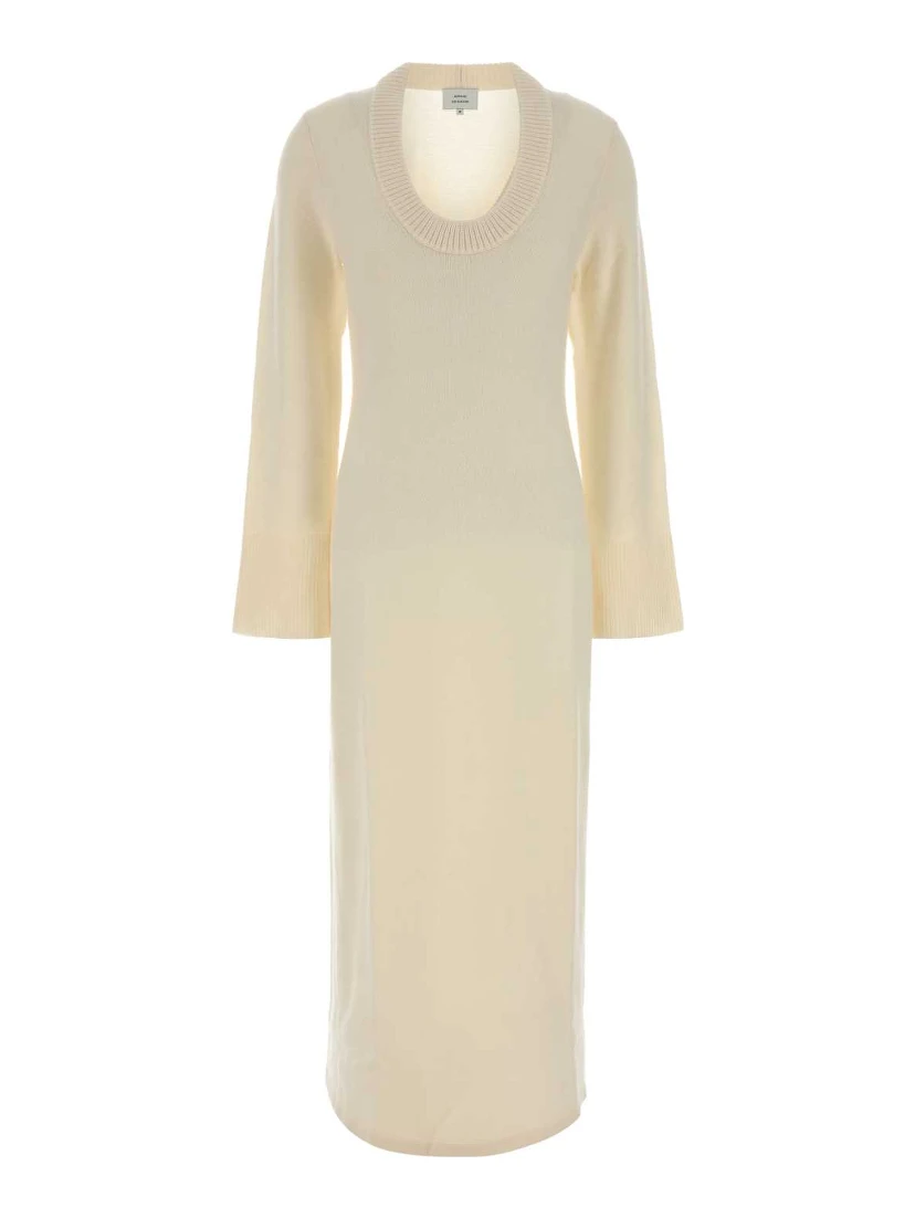 ARI U NECK MAXI KNIT DRESS