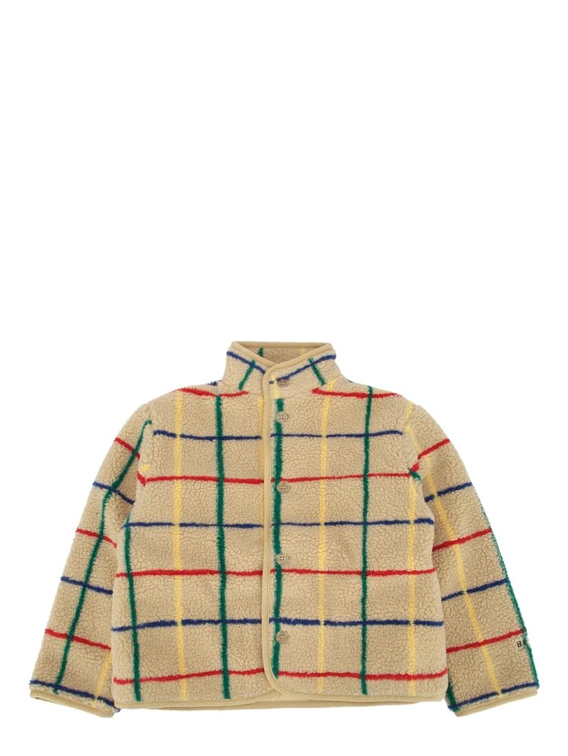 COLOR STRIPES SHEEPSKIN JACKET