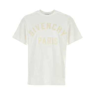 lettering-print T-shirt