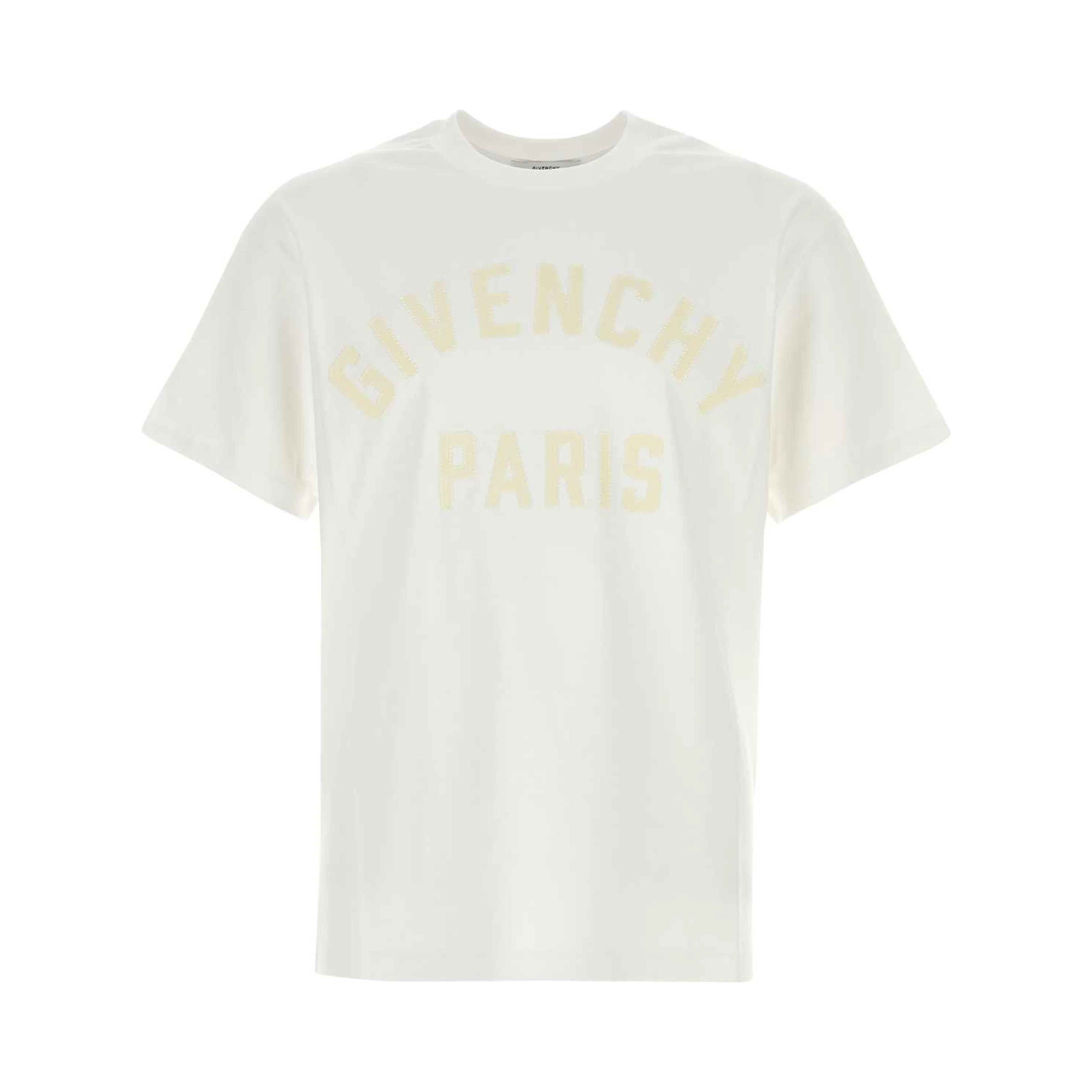 lettering-print T-shirt