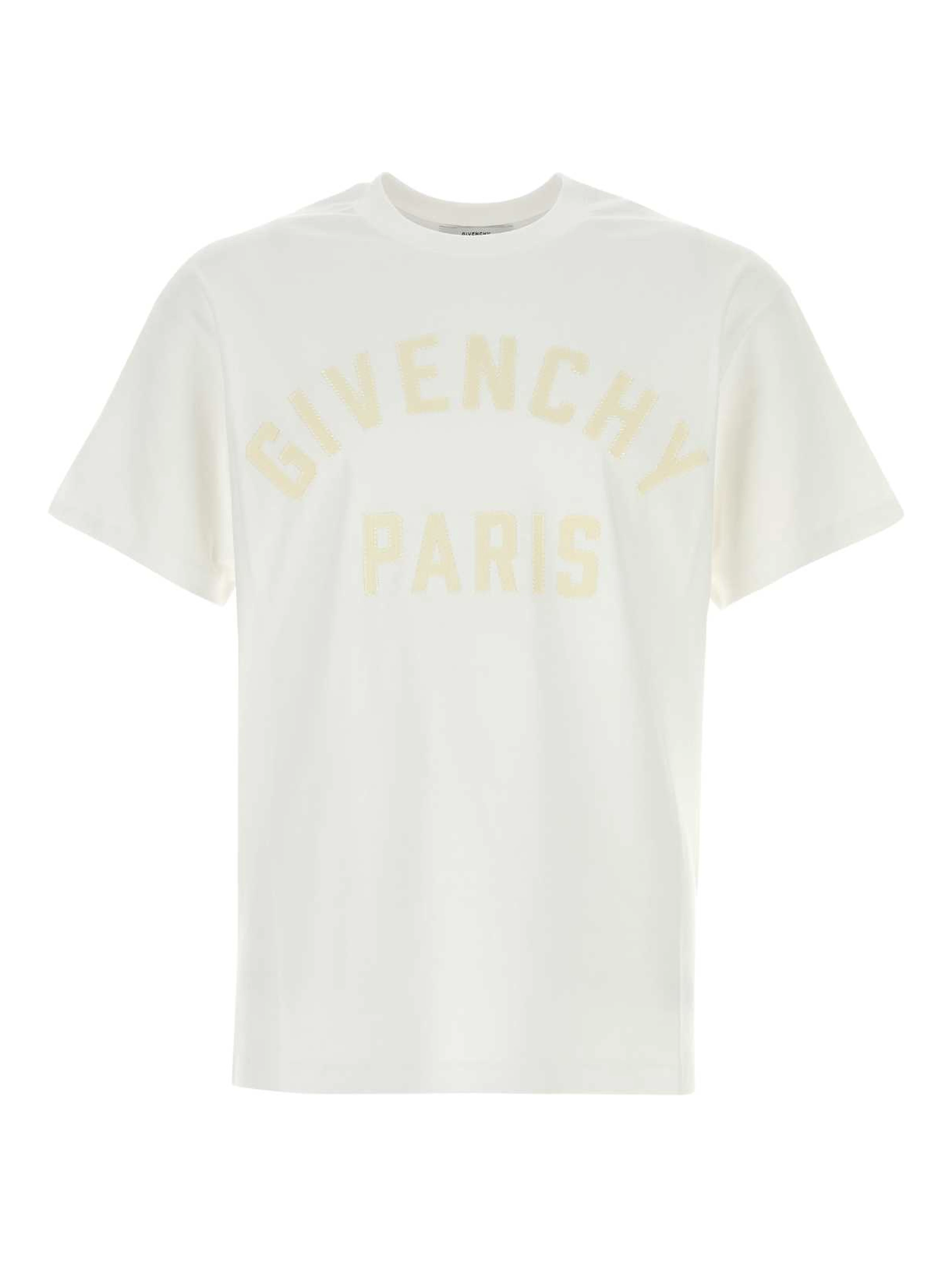lettering-print T-shirt