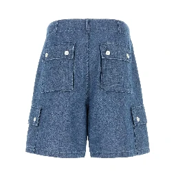 CHAMBRAY CARGO SHORTS