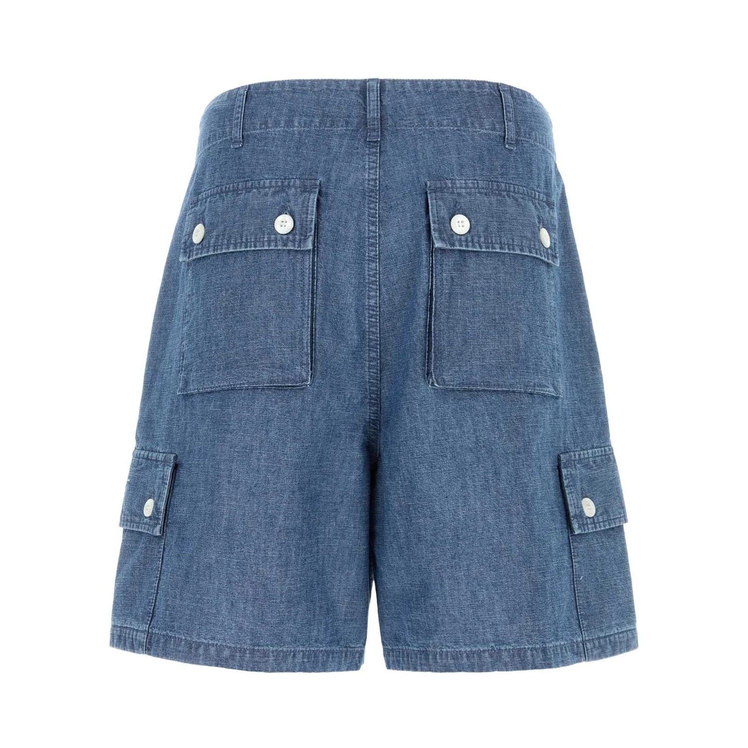 CHAMBRAY CARGO SHORTS