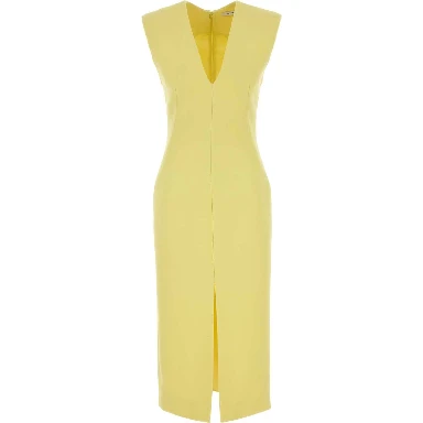 MIDI STRUCTURED DRESS RAW EDGE