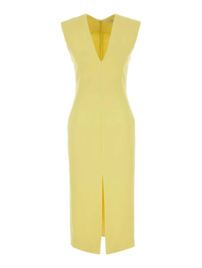 MIDI STRUCTURED DRESS RAW EDGE