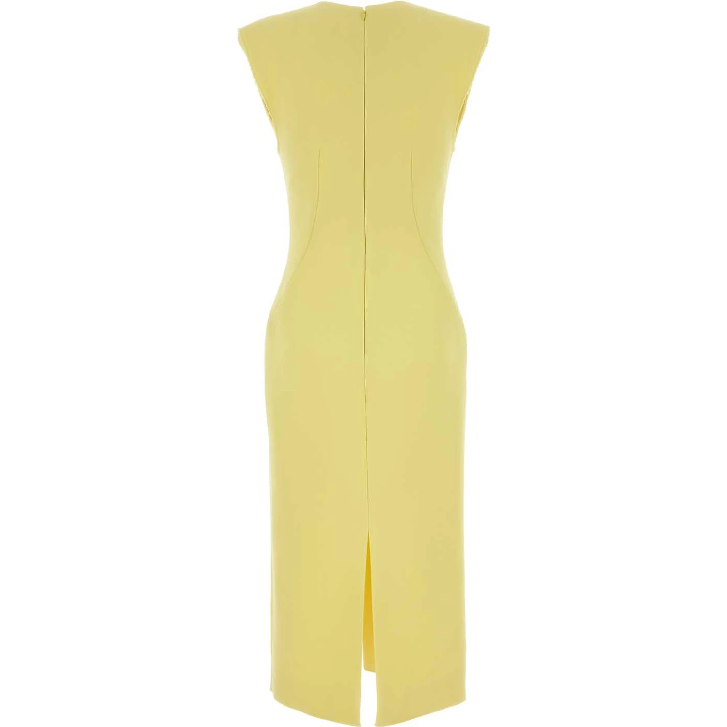 MIDI STRUCTURED DRESS RAW EDGE