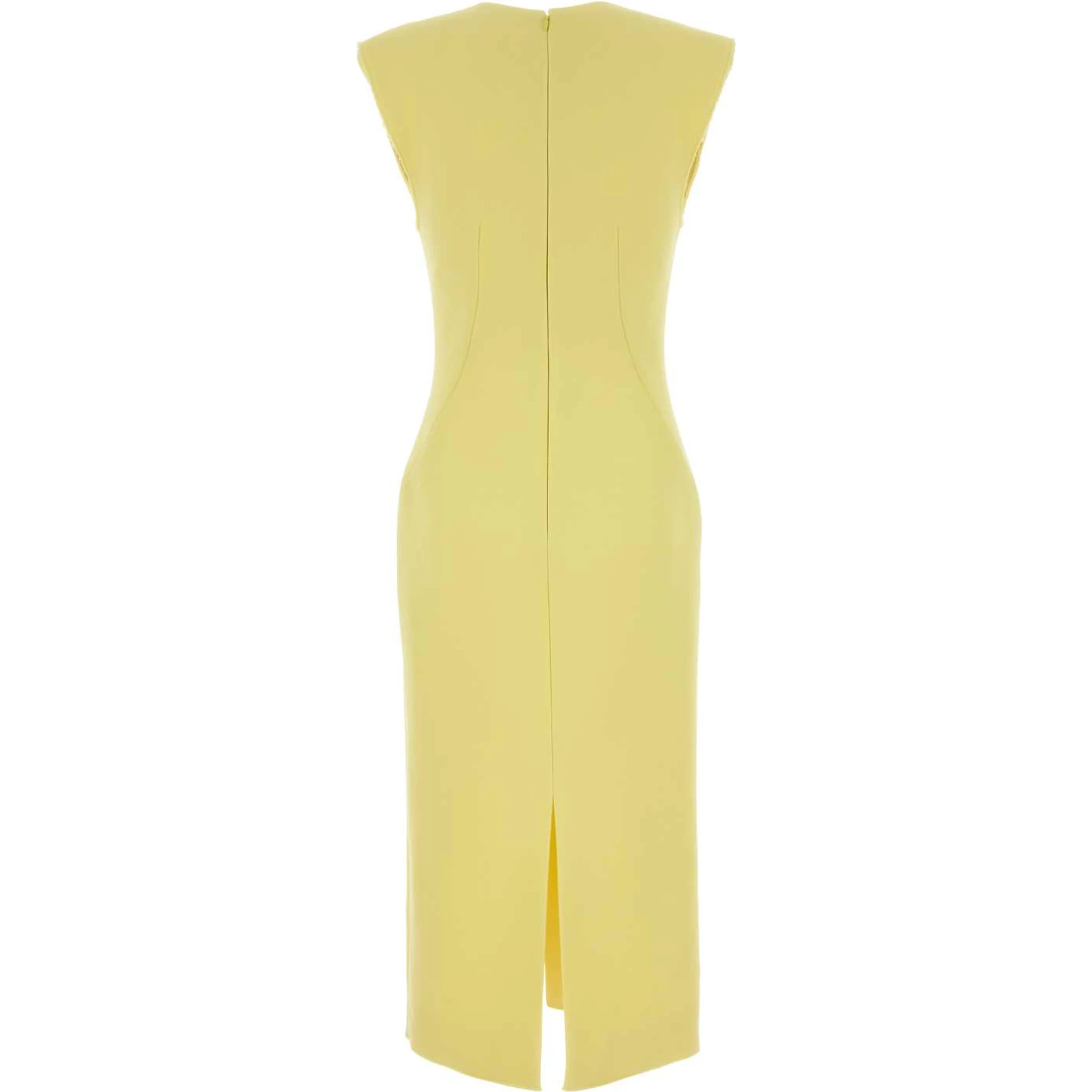 MIDI STRUCTURED DRESS RAW EDGE