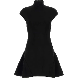 SHORT SLEEVE FIT AND FLARE DRESS