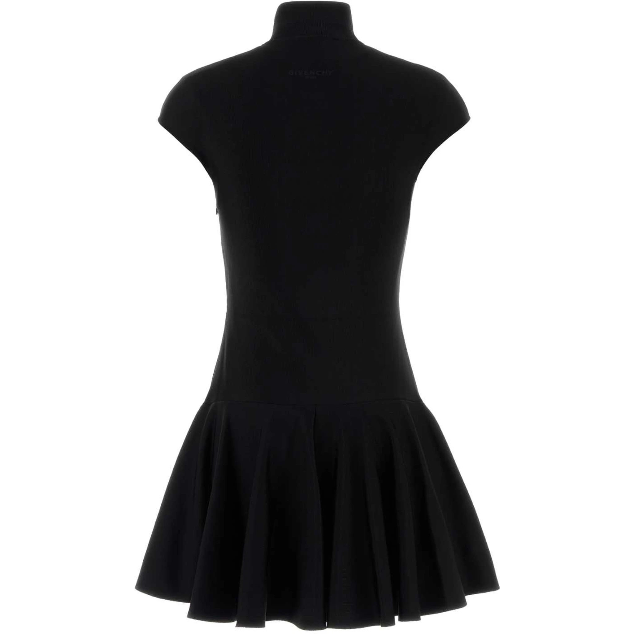 SHORT SLEEVE FIT AND FLARE DRESS