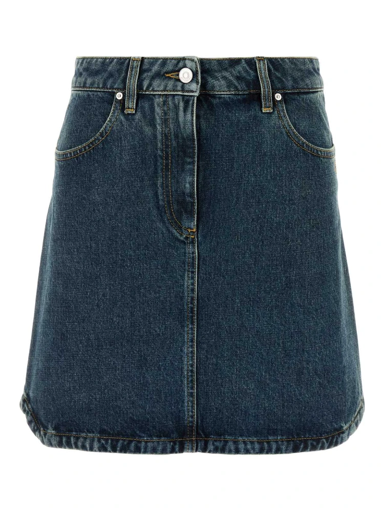 MINI DENIM SKIRT WITH POCKETS