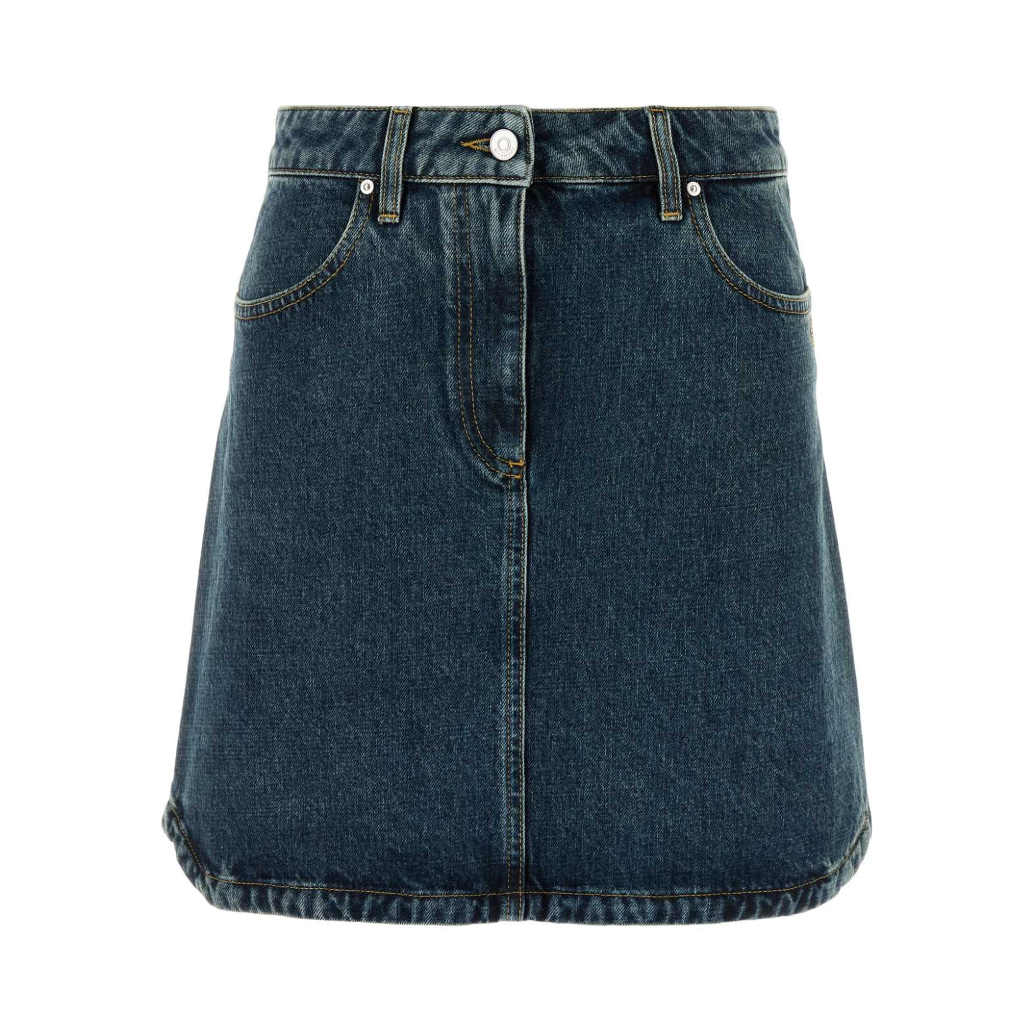 MINI DENIM SKIRT WITH POCKETS